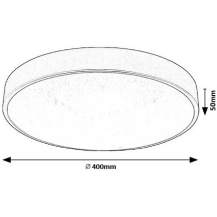 Rabalux - LED Плафониера LED/24W/230V 4000K Ø 40 см
