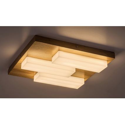 Rabalux - LED Плафониера LED/30W/230V 3000K дъб 40x40 см