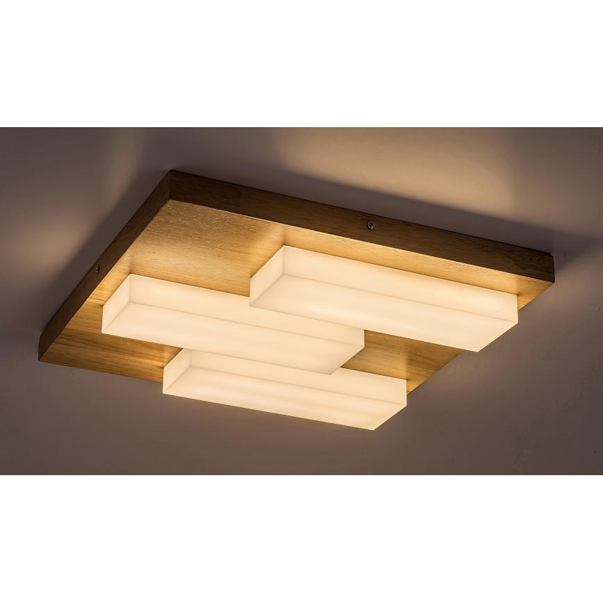 Rabalux - LED Плафониера LED/30W/230V 3000K дъб 40x40 см