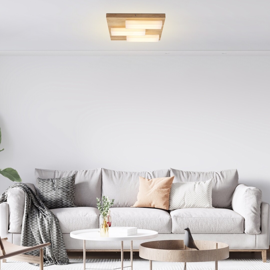 Rabalux - LED Плафониера LED/30W/230V 3000K дъб 40x40 см