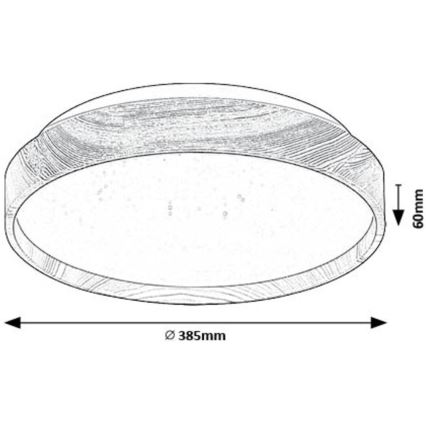 Rabalux - LED Плафониера LED/24W/230V 3000K Ø 38 см