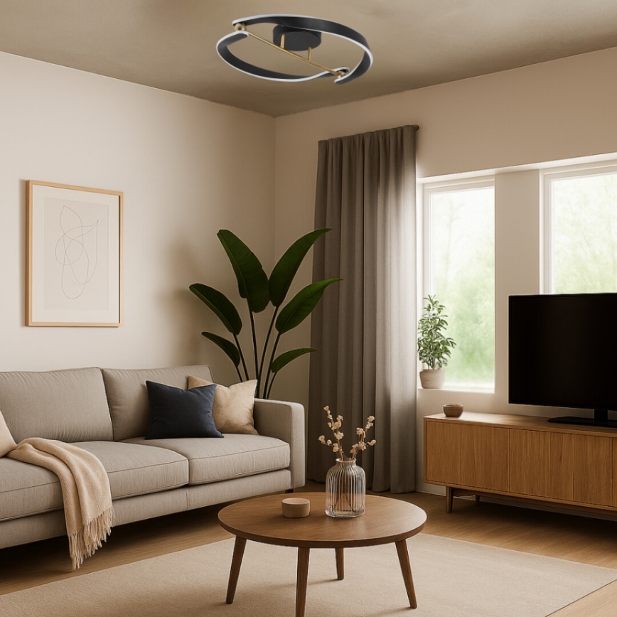 Rabalux - LED таванно осветително тяло, 40 W, 230 V, 3000 K (топла бяла), Ø 60 см