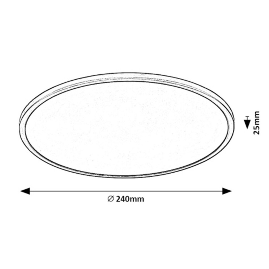 Rabalux - LED Димируем плафон LED/15W/230V 3000K 24 см