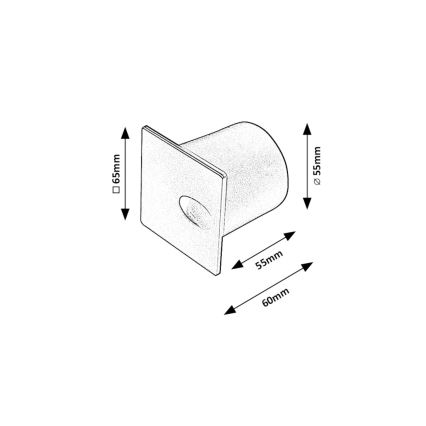 Rabalux - LED Екстериорна лампа за стълбище LED/3W/230V IP54 3000K черен