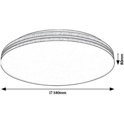 Rabalux - LED Плафониера LED/18W/230V 4000K Ø 34 см