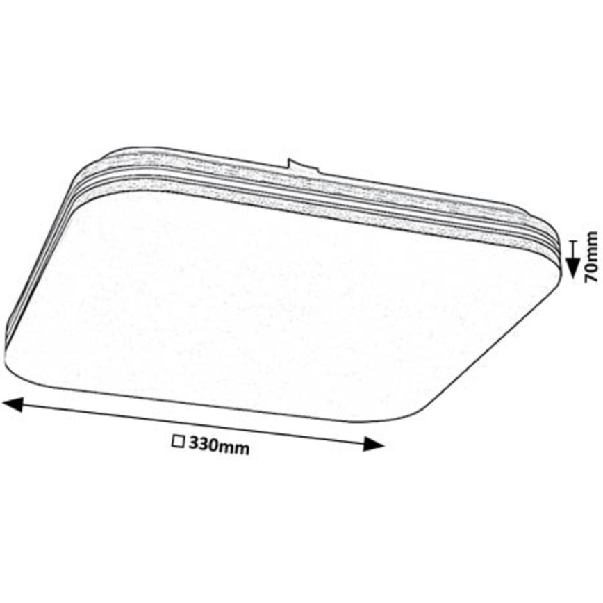 Rabalux - LED Плафониера LED/18W/230V 4000K 33x33 см