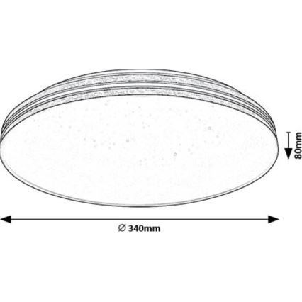 Rabalux - LED Плафониера LED/18W/230V 3000K Ø 34 см