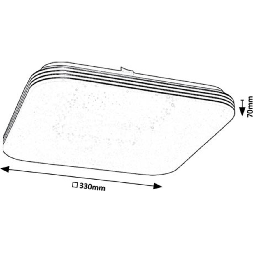 Rabalux - LED Плафониера LED/18W/230V 4000K 33x33 см