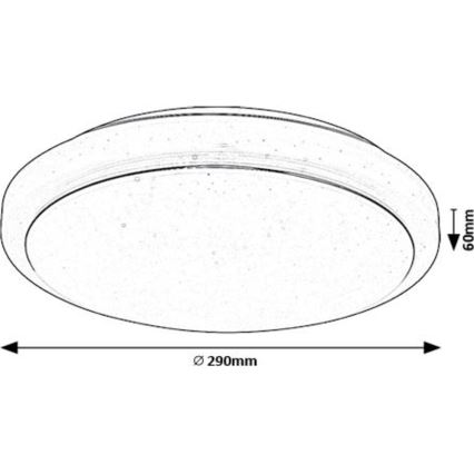 Rabalux - LED Плафониера LED/12W/230V 3000K Ø 29 см