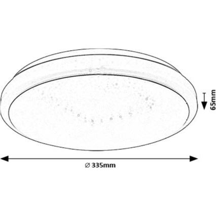 Rabalux - LED Плафониера LED/18W/230V 3000K Ø 33 см