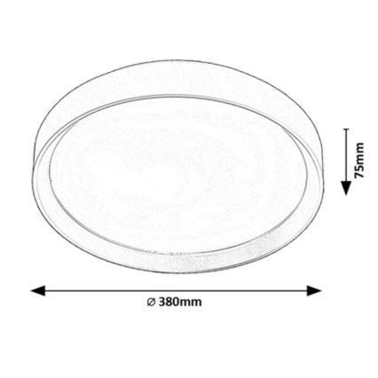 Rabalux - LED Плафониера LED/25W/230V 3000K Ø 38 см