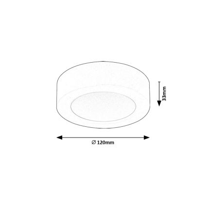 Rabalux - LED Плафониера LED/7W/230V 4000K Ø 12 см бял