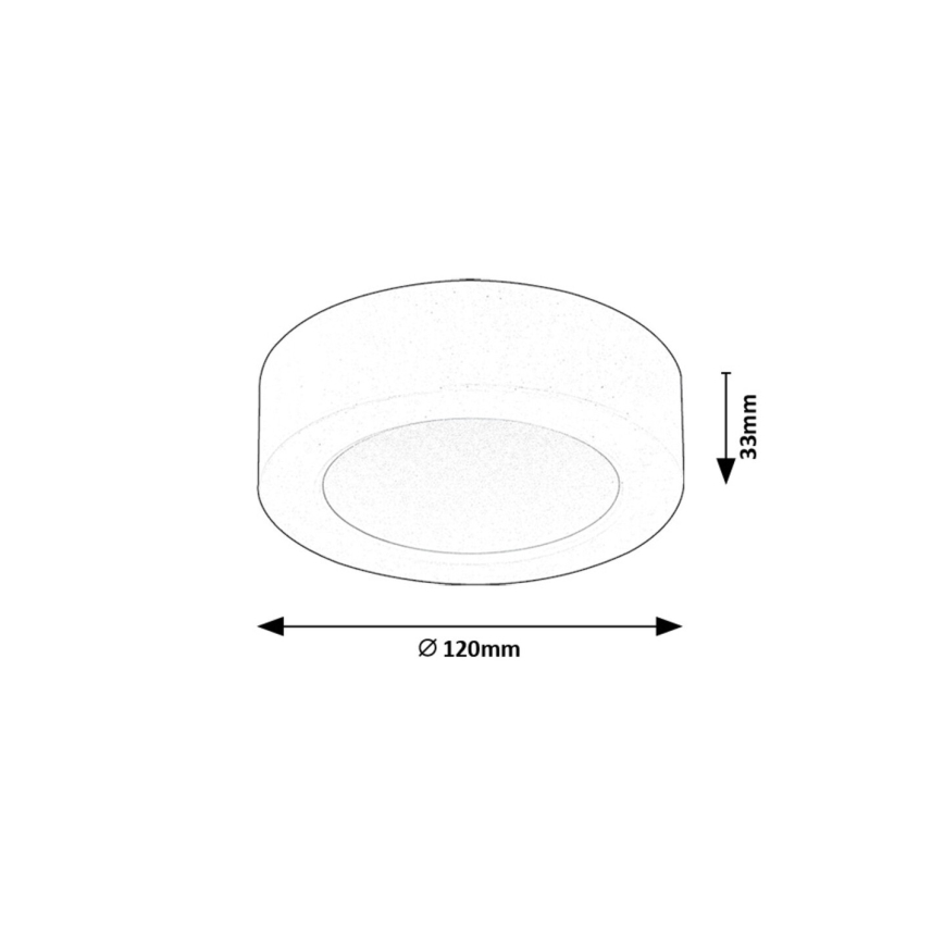 Rabalux - LED Плафониера LED/7W/230V 4000K Ø 12 см бял