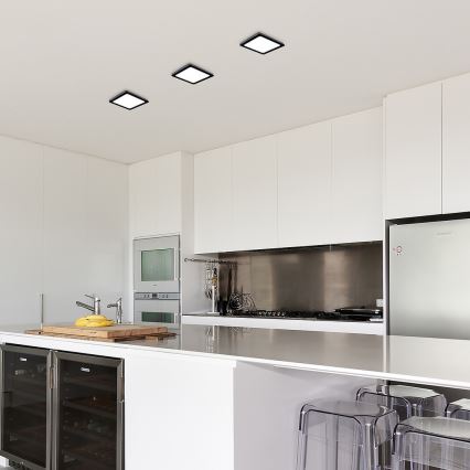 Rabalux - LED Плафониера LED/15W/230V 4000K 16x16 см черен