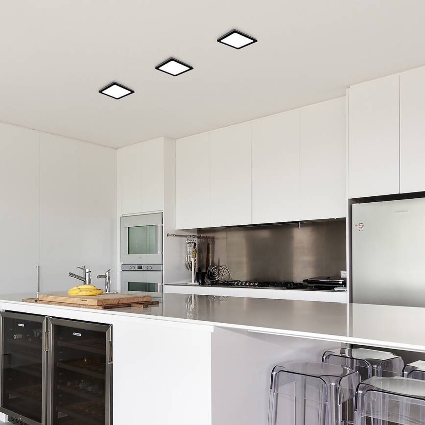 Rabalux - LED Плафониера LED/15W/230V 4000K 16x16 см черен