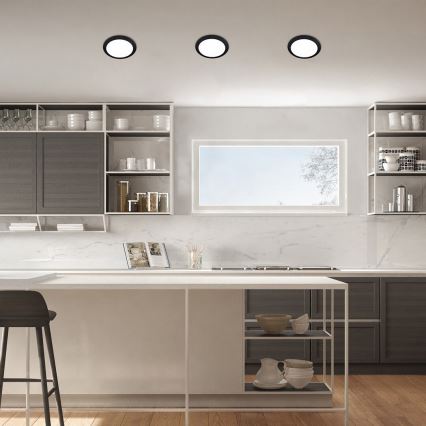 Rabalux - LED Лампа за окачен таван LED/6W/230V 3000K Ø 12 см черен