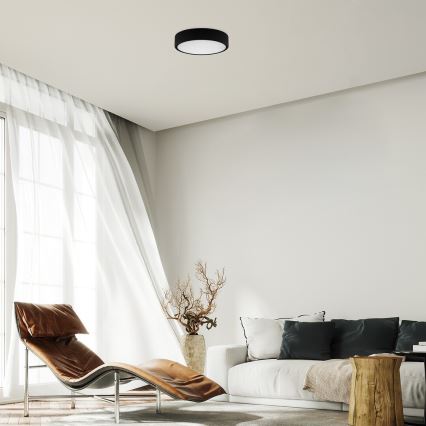 Rabalux - LED Плафониера LED/22W/230V 3000/4000/6000K Ø 21 см черен