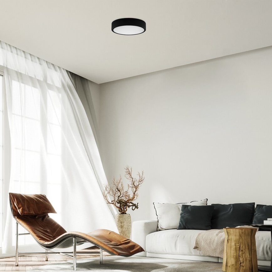 Rabalux - LED Плафониера LED/22W/230V 3000/4000/6000K Ø 21 см черен