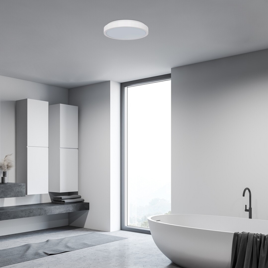 Rabalux - LED Плафон за баня LED/18W/230V IP44 4000K Ø 25 см бял