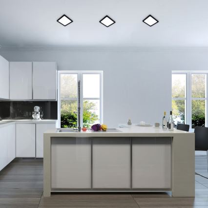 Rabalux - LED Лампа за окачен таван LED/3W/230V 9x9 cm черен