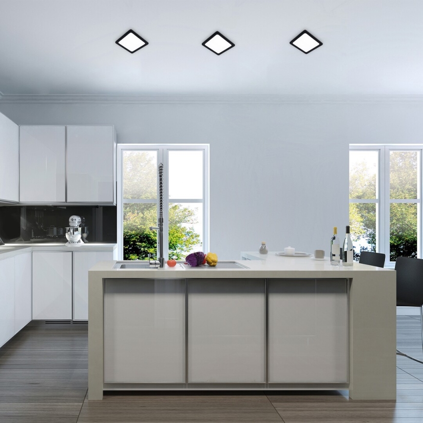 Rabalux - LED Лампа за окачен таван LED/3W/230V 9x9 cm черен