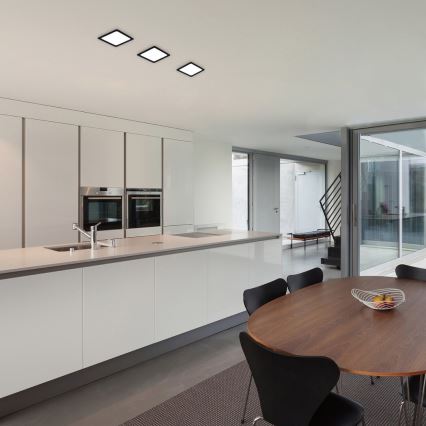 Rabalux - LED Лампа за окачен таван LED/18W/230V 22x22 см черен