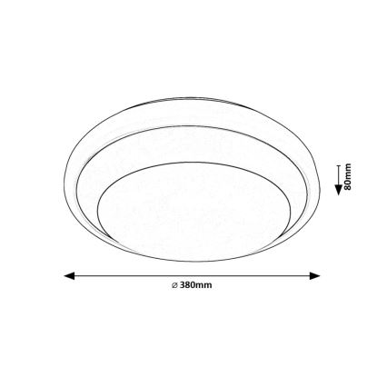 Rabalux - LED Плафониера LED/24W/230V 4000K