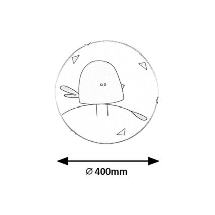 Rabalux - Детско таванно осветително тяло 2xE27/60W/230V Ø 40 см
