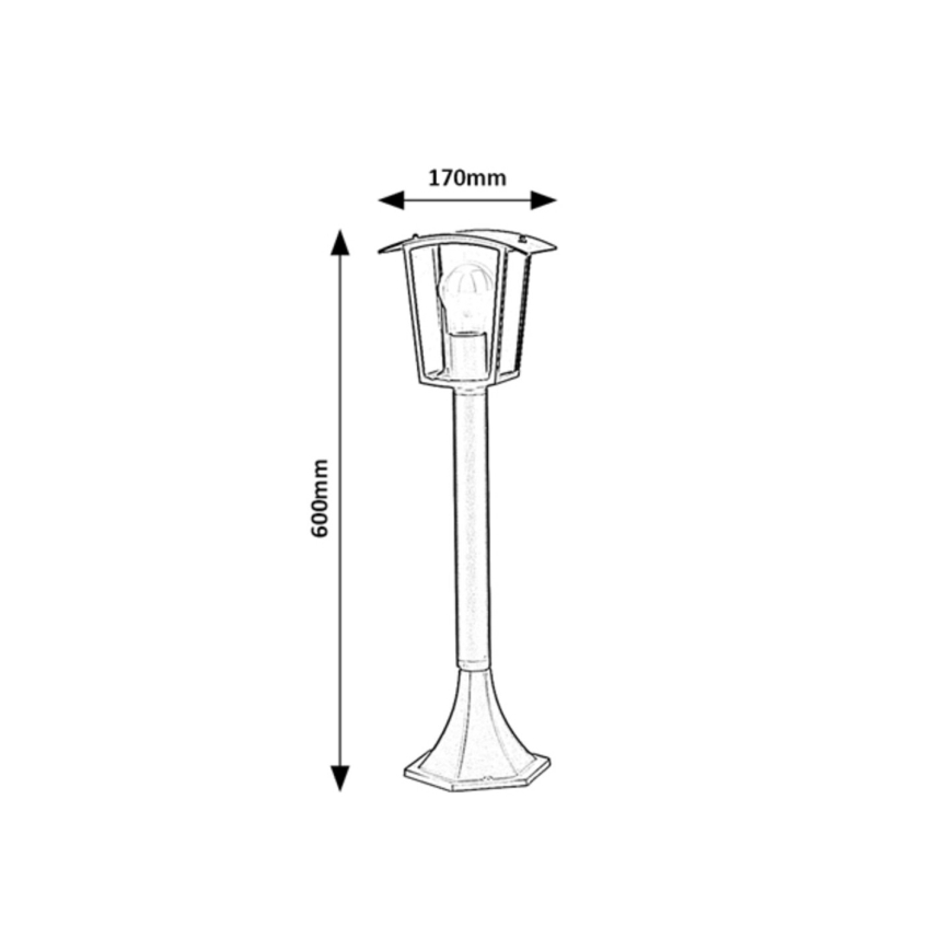 Rabalux - Екстериорна лампа 1xE27/15W/230V IP44