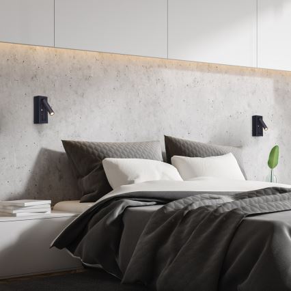 Rabalux - LED Стенен спот LED/4W/230V черен