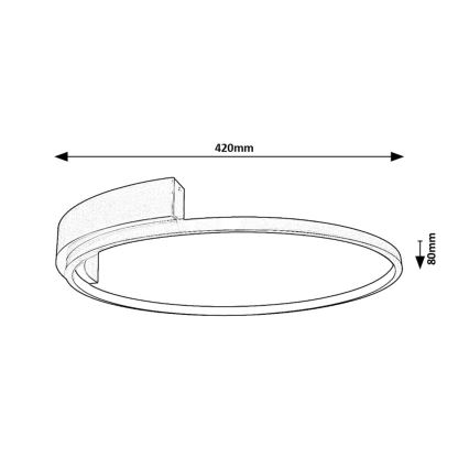 Rabalux - LED таванно осветително тяло LED/23W/230V Ø 42 cm
