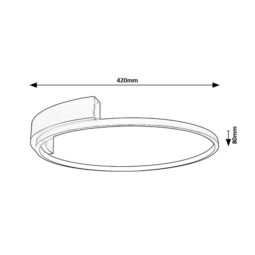 Rabalux - LED таванно осветително тяло LED/23W/230V Ø 42 cm