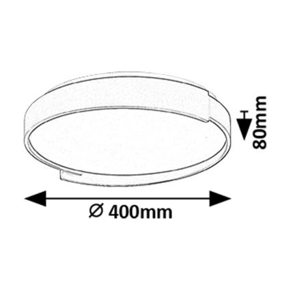 Rabalux - LED Димируем плафон LED/24W/230V 3000-6500K + дистанционно управление