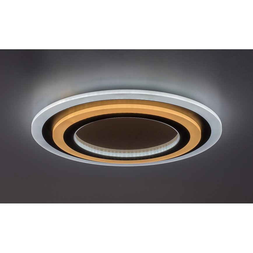 Rabalux - LED Димируем плафон LED/56W/230V 3000/4000/6000K матов хром/черен + дистанционно управление