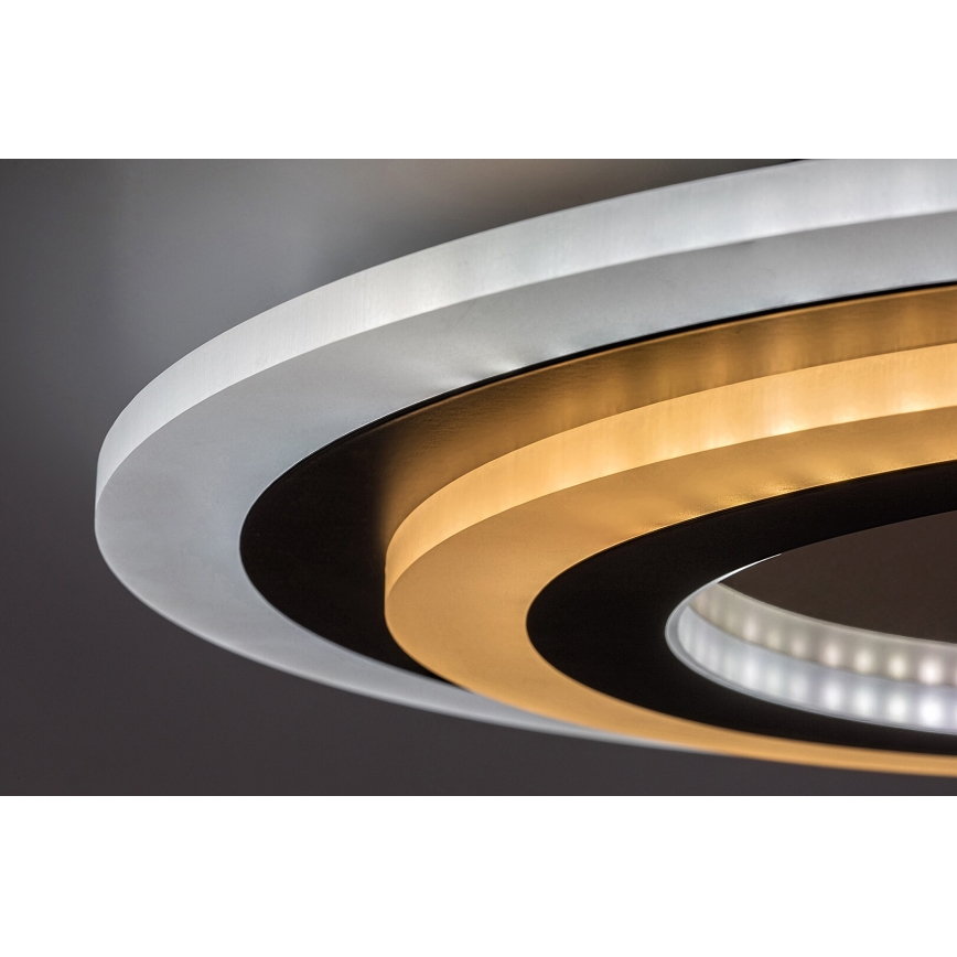 Rabalux - LED Димируем плафон LED/56W/230V 3000/4000/6000K матов хром/черен + дистанционно управление