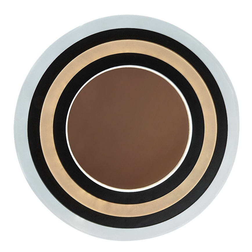 Rabalux - Димируема LED таванна лампа LED/56W/230V 3000/4000/6000K матов хром/черен + дистанционно управление Ø 45 см