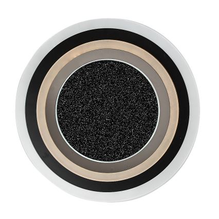 Rabalux - Димируемо таванно осветително тяло LED/56W/230V 3000/4000/6000K черно + дистанционно управление диаметър 45 см