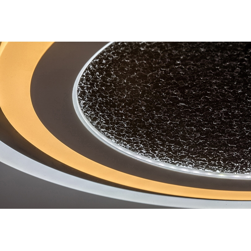 Rabalux - Димируемо таванно осветително тяло LED/56W/230V 3000/4000/6000K черно + дистанционно управление диаметър 45 см