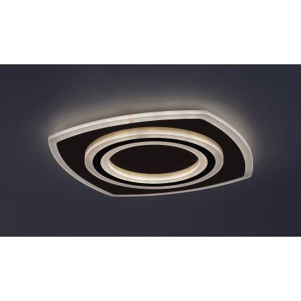 Rabalux - LED Димируем плафон LED/60W/230V 3000/4000/6000K матов хром/черен + дистанционно управление