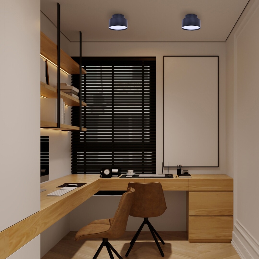 Rabalux - LED плафон, 24 W, 230 V, 3000 K, черен, Ø 14 см