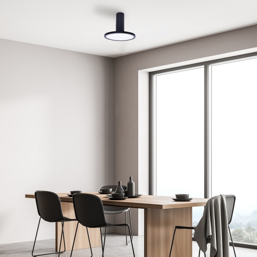 Rabalux - LED плафон LED/20W/230V 3000K черен диам. 20 cm