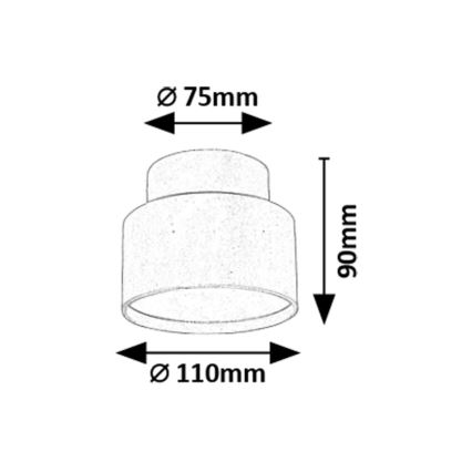 Rabalux - LED плафон LED/16W/230V 3000K бял Ø 11 см