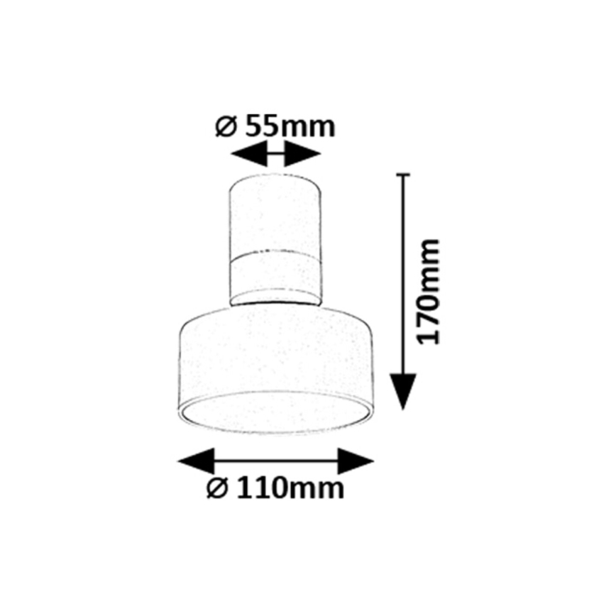 Rabalux - LED таванен плафон LED/10W/230V 3000K бял диаметър 11 см