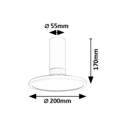 Rabalux - LED таванно осветително тяло LED/20W/230V 3000K бяло, диаметър 20 см