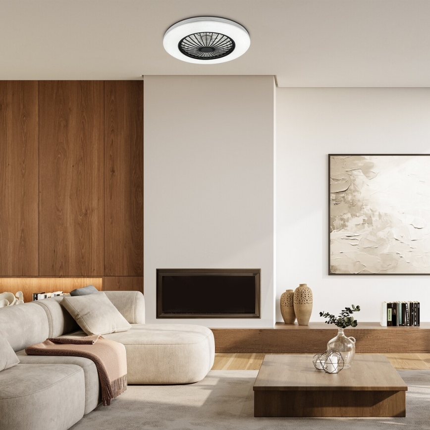 Rabalux - LED Димируем плафон с вентилатор LED/48W/230V 3000-6500K + дистанционно управление