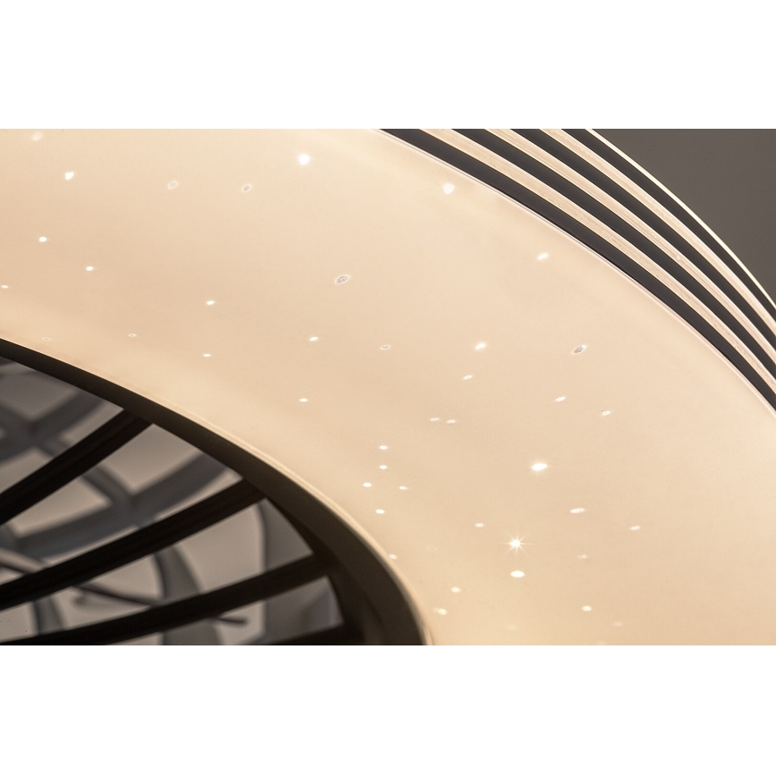 Rabalux - LED регулируемо таванно осветително тяло с вентилатор LED/48W/230V 3000-6500K + дистанционно управление