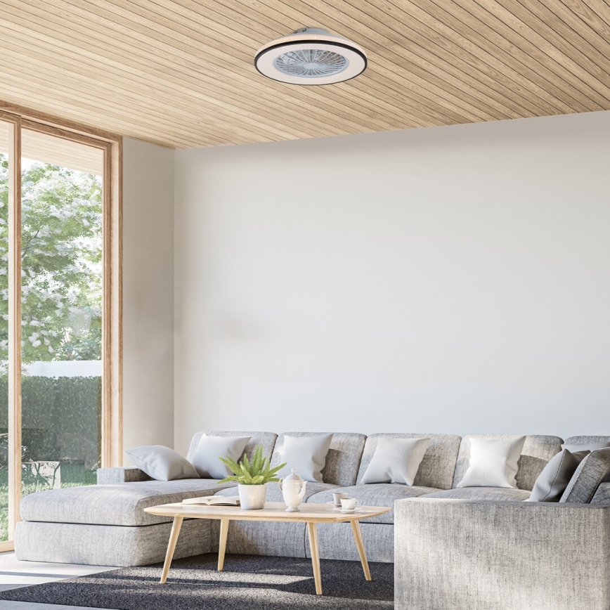 Rabalux - LED Димируем плафон с вентилатор LED/48W/230V 3000-6500K + дистанционно управление