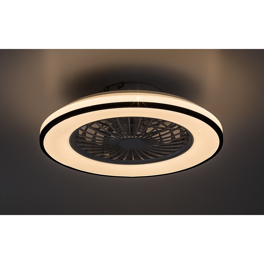 Rabalux - LED Димируем плафон с вентилатор LED/48W/230V 3000-6500K + дистанционно управление