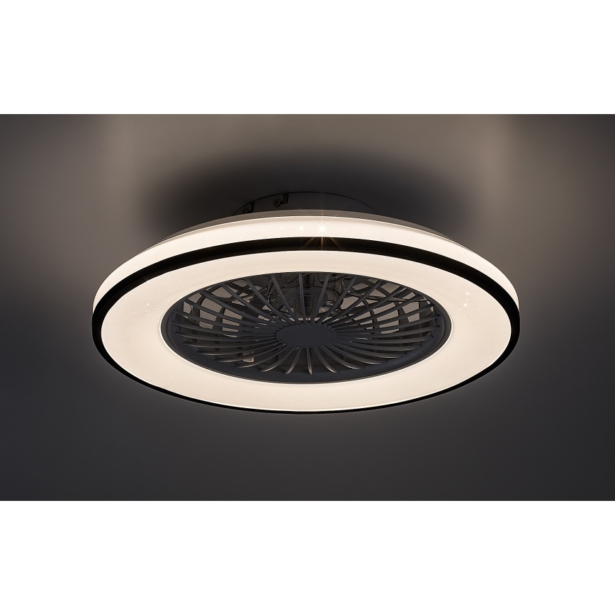 Rabalux - LED Димируем плафон с вентилатор LED/48W/230V 3000-6500K + дистанционно управление