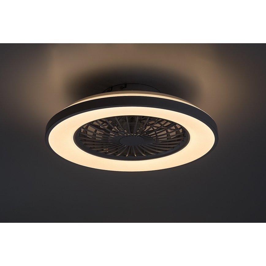 Rabalux - LED Димируем плафон с вентилатор LED/48W/230V 3000-6500K + дистанционно управление